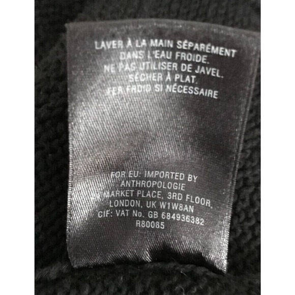 Anthropologie Field Flower Ribbed Trim Tunic Sweater with Pockets Size EXS - Picture 8 of 8